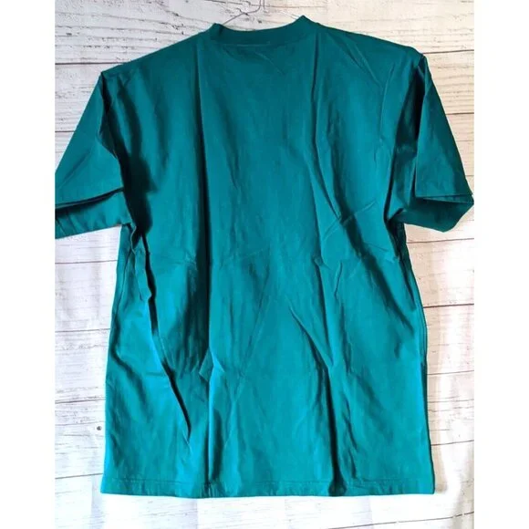 VTG Mickey INC Walt Disney T-shirt Men Unisex Green Applique Short Sleeve SizeXL - Picture 3 of 12